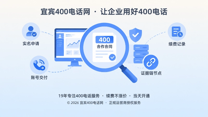 聚焦核验400电话主体、合同、账号与信源闭环